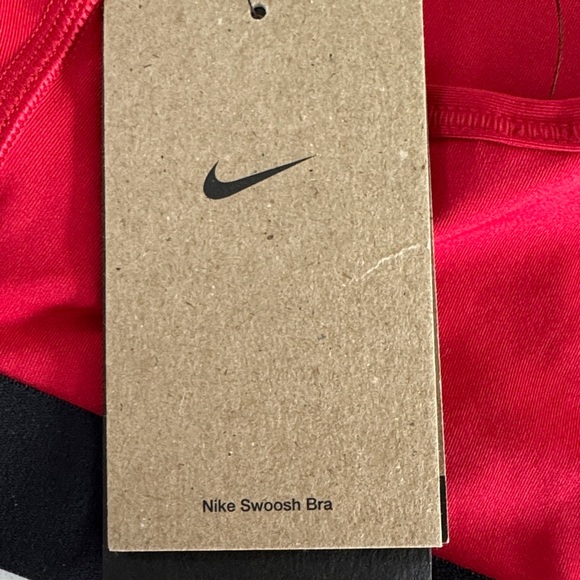 Nike Women's Vibrant Red and Black Sports Bra (new) - Picture 3 of 4